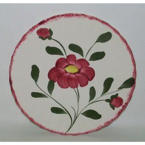 Blue Ridge China Co. RED NOCTURNE Luncheon Plate